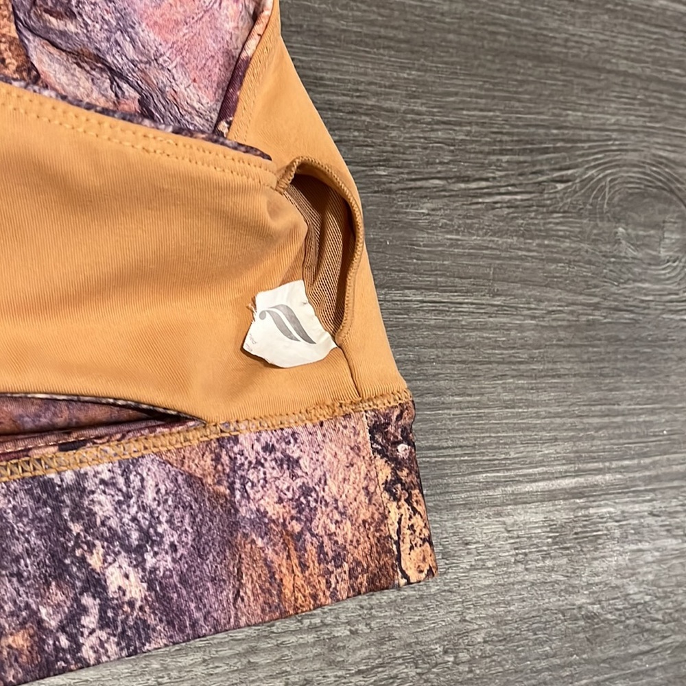 Fabletics Purple Multi Marble-Print Leggings & Sports Bra Set - Picture 8 of 10